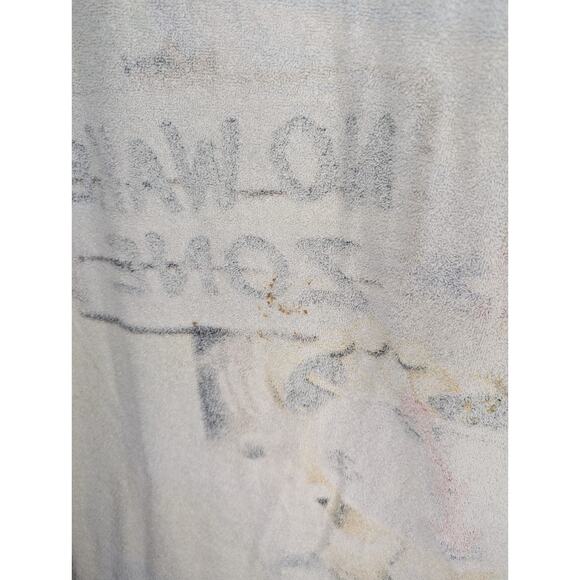 Vtg Ron Jon Surf Shop Oversized Beach Towel I Don't Do Mornings Shark 90s 64x51 - Picture 9 of 11